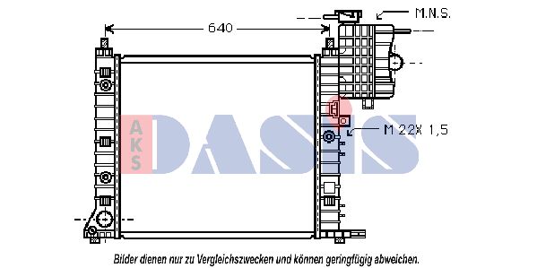 AKS DASIS radiatorius, variklio aušinimas 132110N